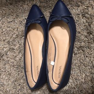 NWOT Navy Blue Flats